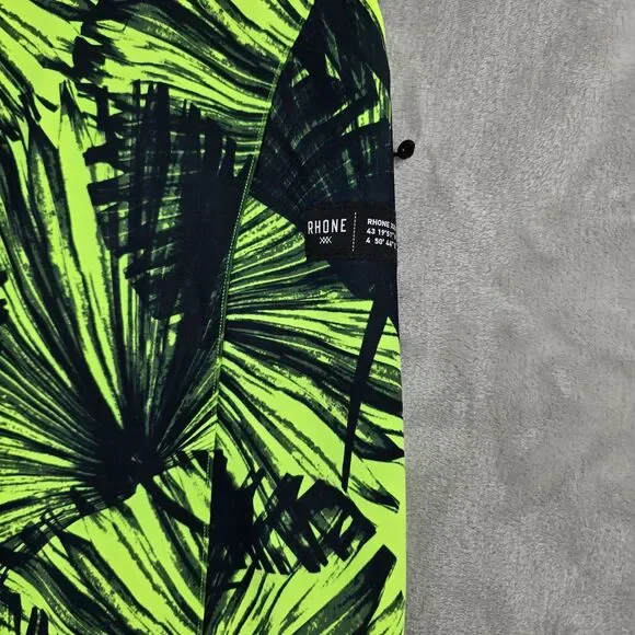 RHONE Athletic Joggers Pants Womens Size Medium Green Palm Leaf Print - Picture 2 of 8